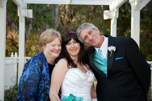 me and dad and mom in law